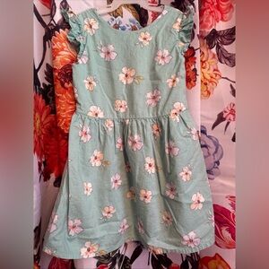 OshKosh B'gosh Girls Toddler Teal Floral Dress